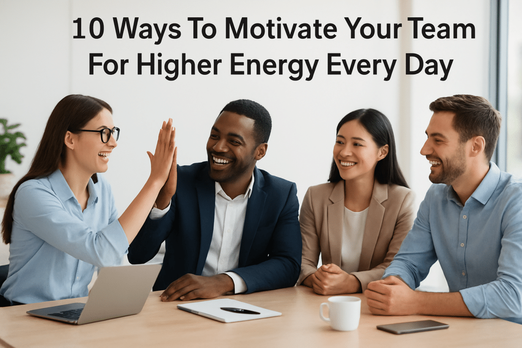 10 ways to motivate your team