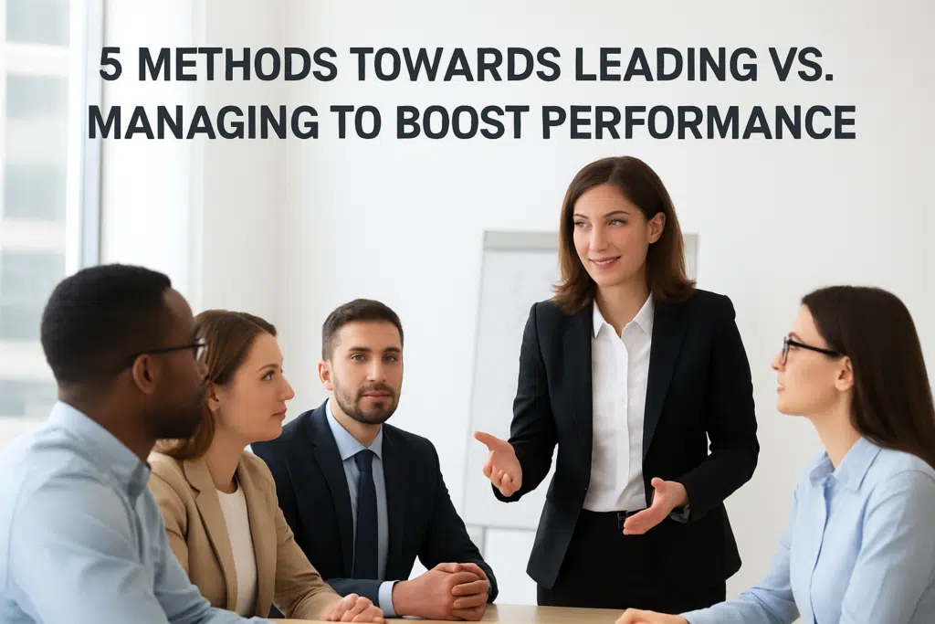 5 methods towards leading vs managing