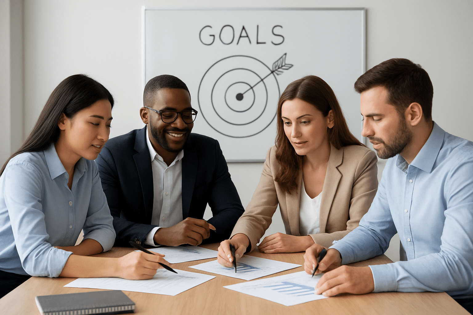 team setting goals and targets