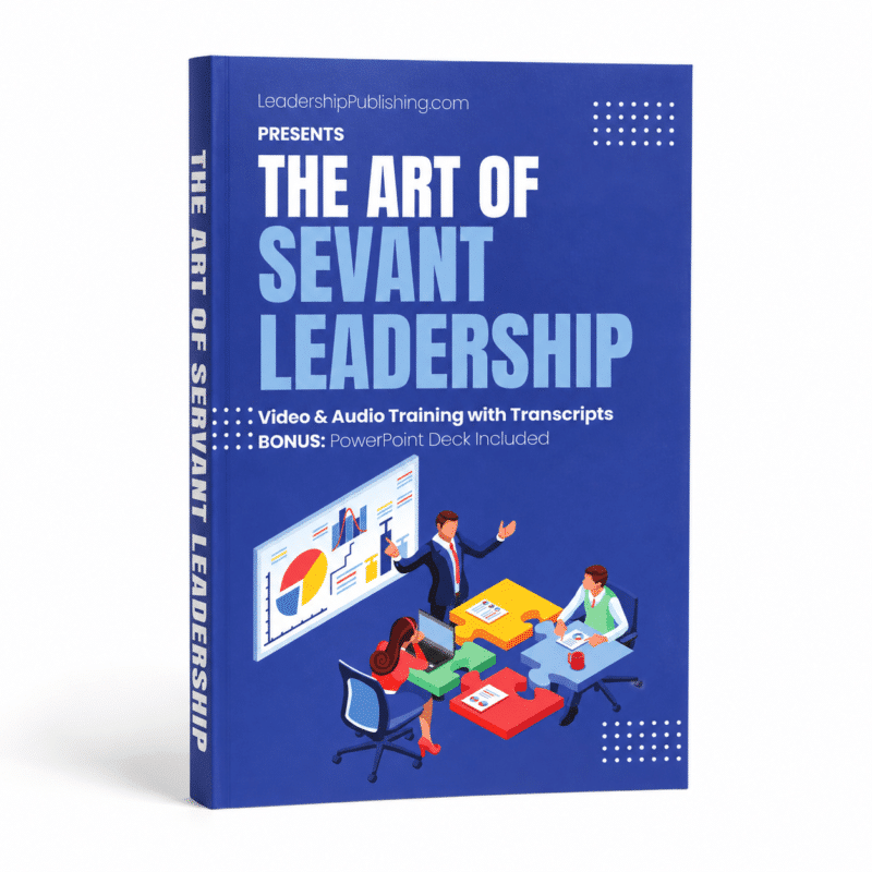 Art of Servant Leadership Masterclass consisting of video, audio training with transcripts and a Powerpoint for to be introduced to becoming a servant leader.
