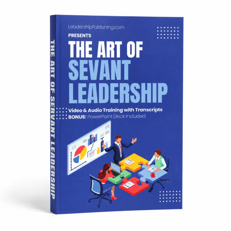 Art of Servant Leadership Masterclass consisting of video, audio training with transcripts and a Powerpoint for to be introduced to becoming a servant leader.